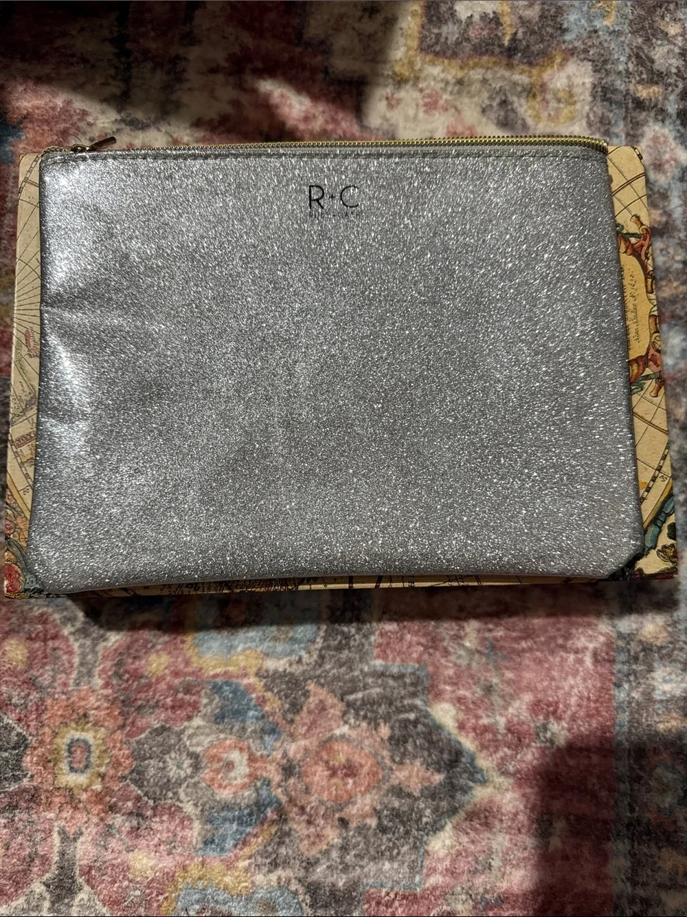 NEWSilver Rainbow Cosmetic Pouch with Multicolor Arch also could be a pencil bag